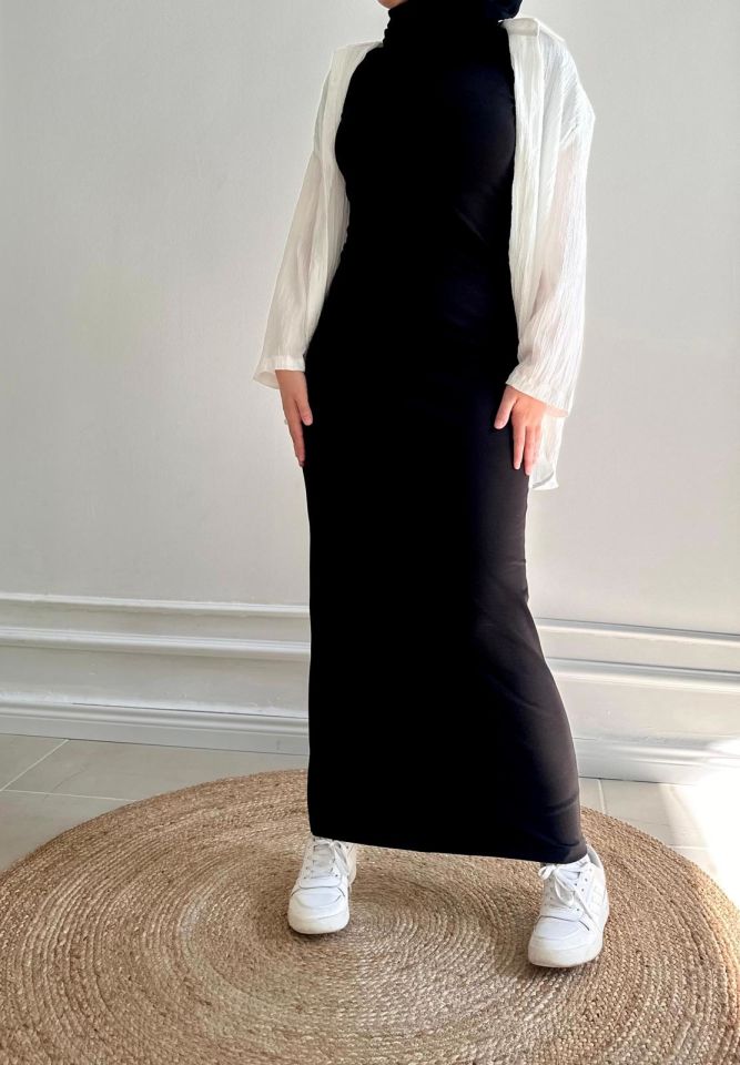 Yarım Kol Penye Elbise