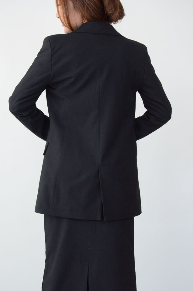 Uzun Kol Düz Siyah Blazer