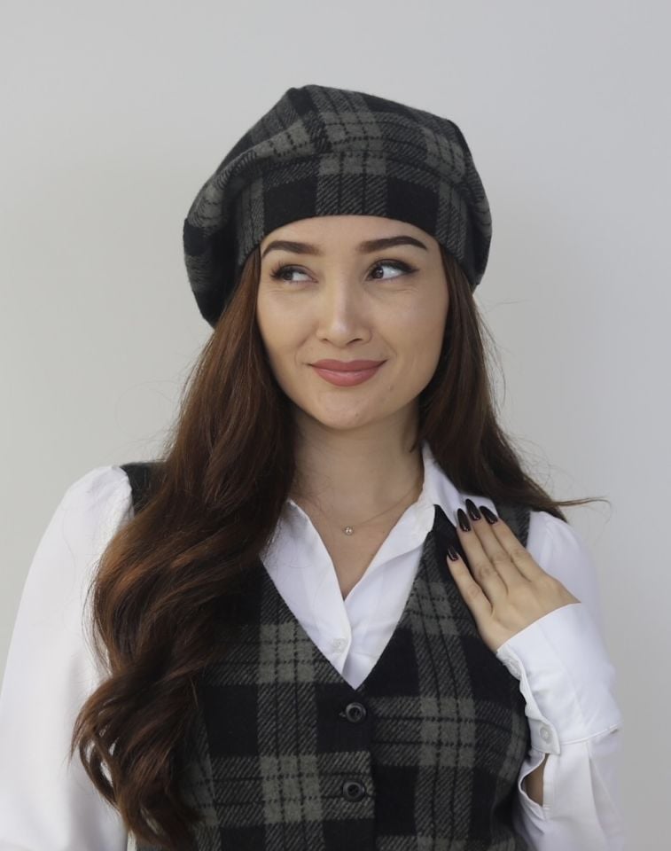 VİNTAGE EKOSE ŞAPKA