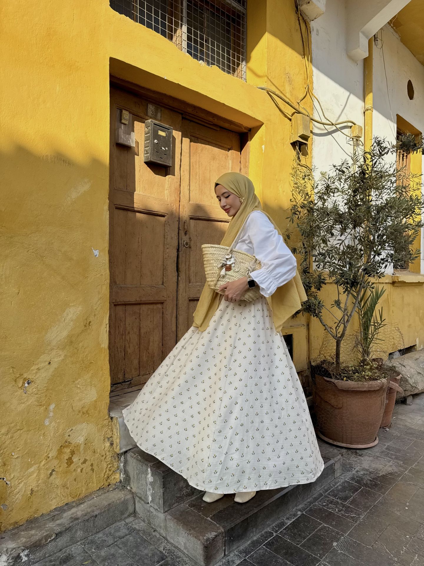 LASTİKLİ MÜSLİN KLOŞ ETEK